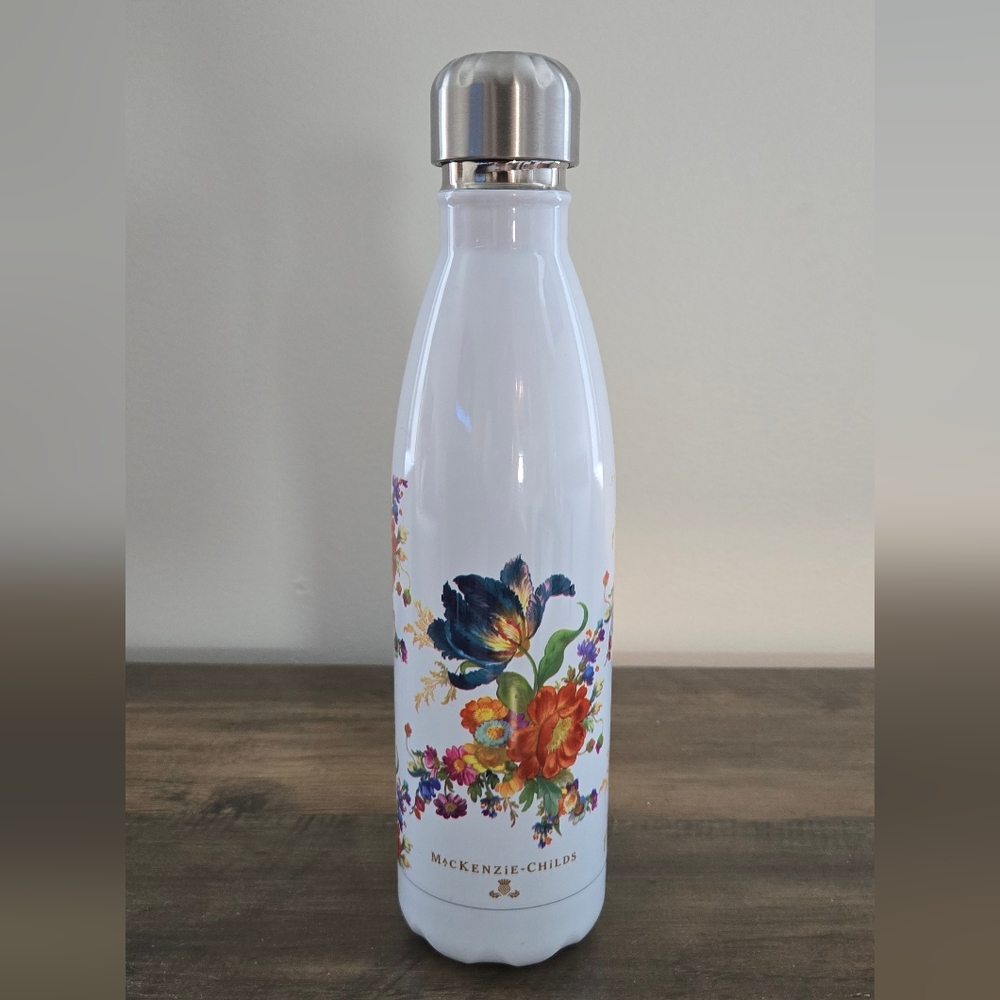 MacKenzie-Childs Vibrant Floral Water Bottle